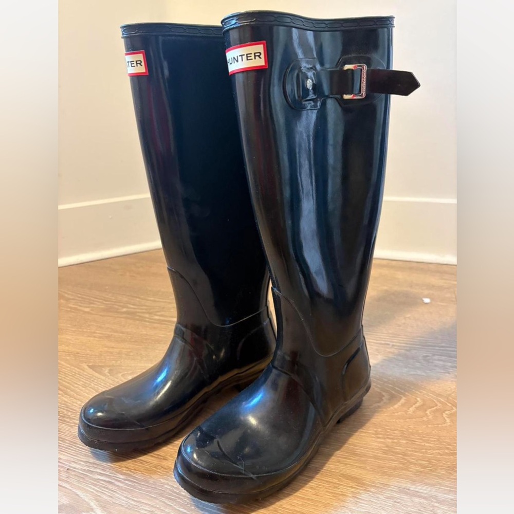 Hunter Black Women's Rain Boots